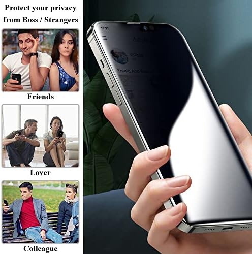 EZ Fit Privacy Tempered Glass Screen Protector Guard for iPhone
