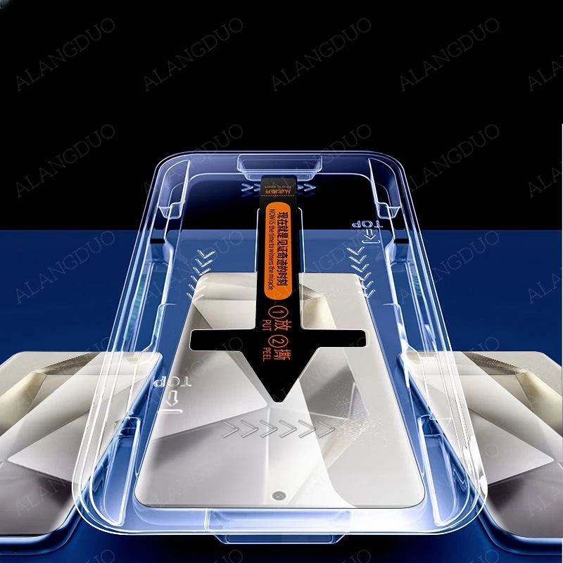 iPhone & Samsung Privacy Anti-Spy Glass Screen Protector with applying kit