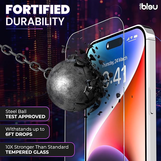 iPhone & Samsung Privacy Anti-Spy Glass Screen Protector with applying kit
